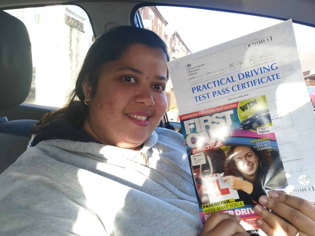 Priyanka-Wellingborough top 6 first time passes