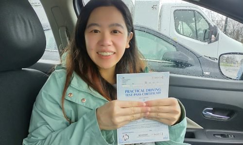 Kinga Passed at The First Attempt in Wellingborough